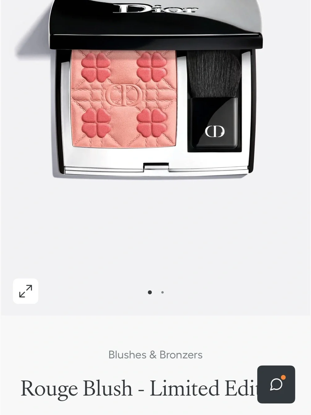 Dior Rouge Blush 889 Charmed Coral Shimmer Powder Blush LE Fall 2026